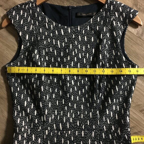 Zara Fit And Flare Cotton Scuba Dress - Picture 13 of 16